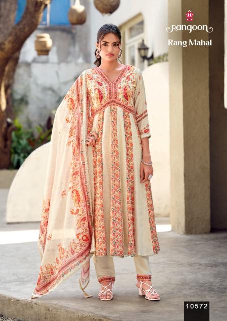 Rangoon rang mahal designer kurti wholesale in surat
